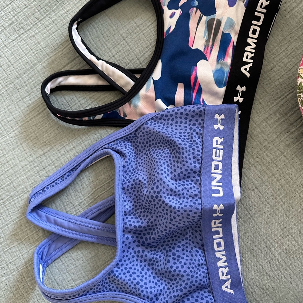 Under Armour girls sports top - purple and Multicolor